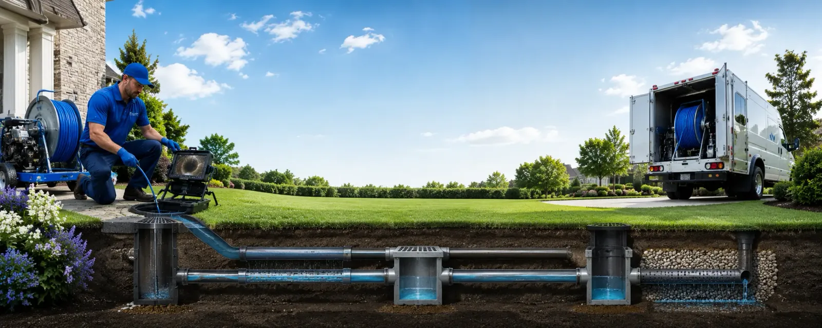 Outdoor drain cleaning information for Burbank, OH